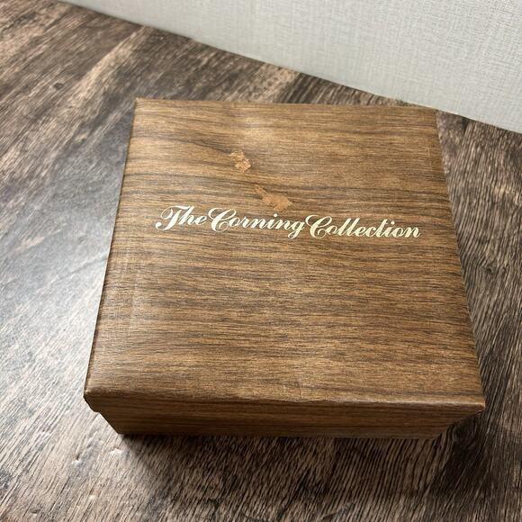 Vtg Corning Glass Works 3" Christmas Ornament W. Rutherford Carolers 3 Set - Picture 3 of 7